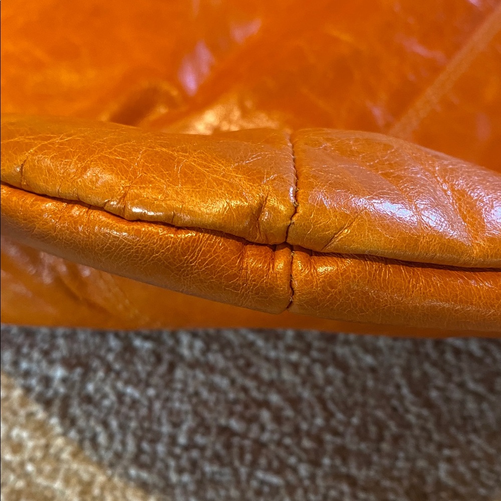 Maurizio Taiuti Leather Italian Purse Orange - Picture 10 of 11